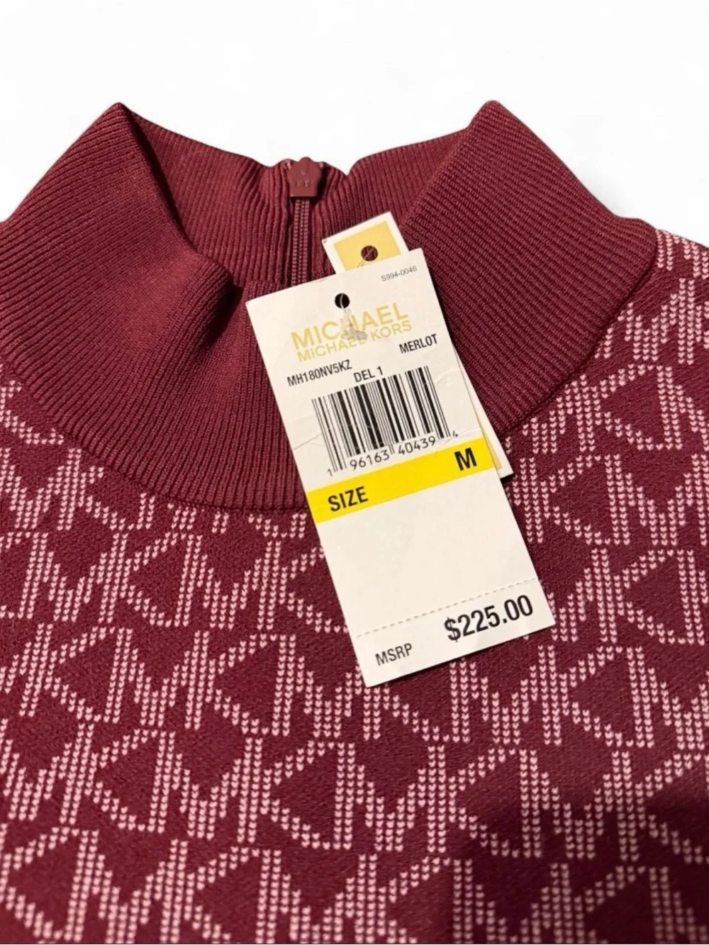 MK Michael Kors Sweater Dress Burgundy